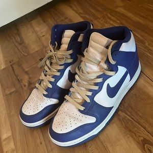 Nike Dunk High White/Game Royal Blue